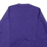 JERZEES Traverse City Mens Sweatshirt Purple Crew Neck USA XL