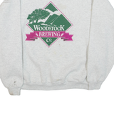 LEE Woodstock Brewing Co Mens Sweatshirt Grey Crew Neck USA XL