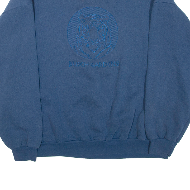 LEE Busch Gardens Womens Sweatshirt Blue Crew Neck 2XL