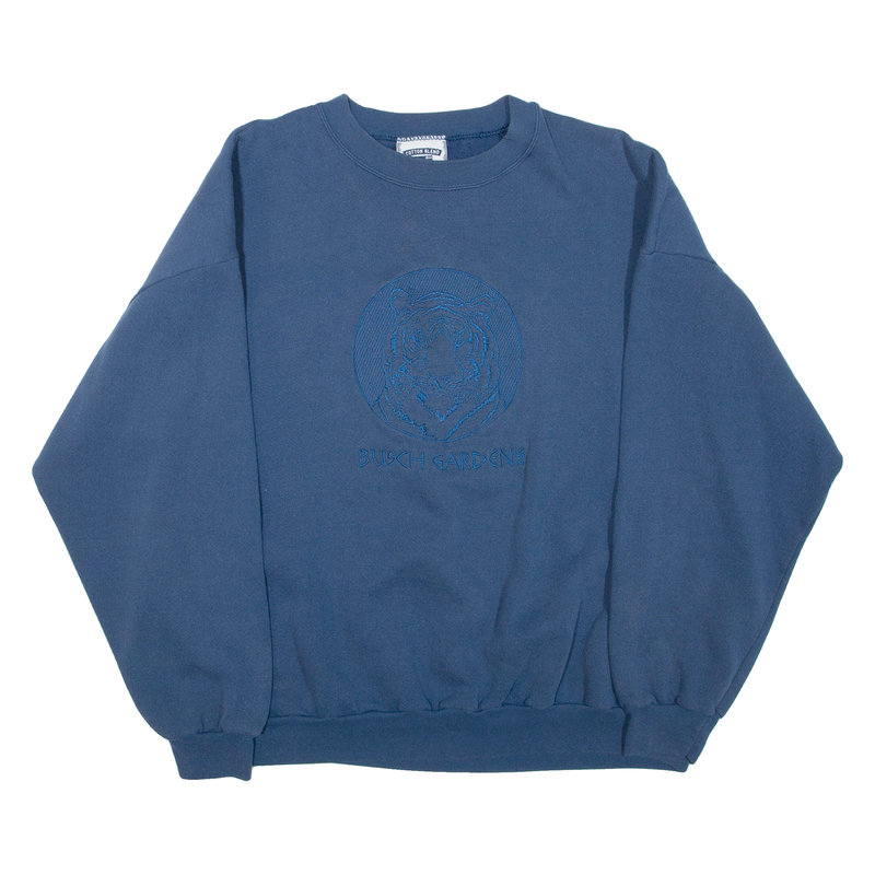 LEE Busch Gardens Womens Sweatshirt Blue Crew Neck 2XL