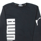 PUMA Mens Sweatshirt Black Crew Neck S