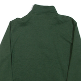 CHAPS Mens Sweatshirt Green 1/4 Zip L