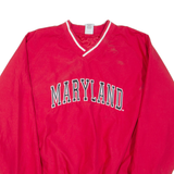 CAMPUS DRIVE Maryland Mens Sweatshirt Red V-Neck USA XL
