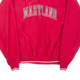 CAMPUS DRIVE Maryland Mens Sweatshirt Red V-Neck USA XL