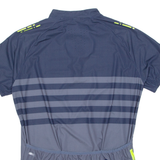 VARIO Cycling Mens Jersey Blue High Neck L