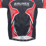 BRUNEX Cycling Mens Jersey Black High Neck L