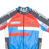 DT SWISS Cycling Mens Jersey Blue High Neck M