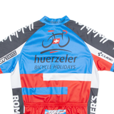 DT SWISS Cycling Mens Jersey Blue High Neck M