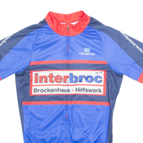 OWAYO Cycling Mens Jersey Blue High Neck S