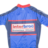 OWAYO Cycling Mens Jersey Blue High Neck S