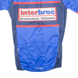 OWAYO Cycling Mens Jersey Blue High Neck S