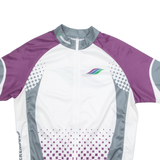 TWERENBOLD Cycling Mens Jersey White High Neck L