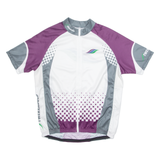 TWERENBOLD Cycling Mens Jersey White High Neck L