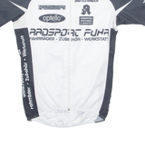 BIO RACER Cycling Mens Jersey White High Neck S