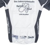 BIO RACER Cycling Mens Jersey White High Neck S