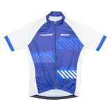 SANTINI Cycling Mens Jersey Blue High Neck 3XL