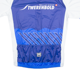 SANTINI Cycling Mens Jersey Blue High Neck 3XL