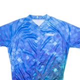 21 GRAMS Cycling Mens Jersey Blue High Neck 2XL