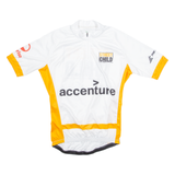 SELEKT Cycling Mens Jersey White High Neck L