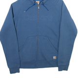 CARHARTT Womens Blue Hoodie Full Zip S