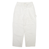 VANS Carpenter Womens Trousers White Relaxed Straight W26 L26