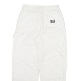 VANS Carpenter Womens Trousers White Relaxed Straight W26 L26