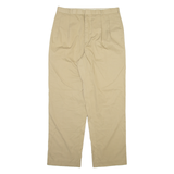 LOUSINI Mens Trousers Beige Relaxed Straight W32 L30