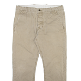 LEVI'S Mens Trousers Beige Regular Straight W34 L27