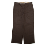 TREVIRA Womens Trousers Brown Regular Straight Wool W32 L27