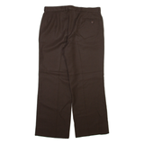 TREVIRA Womens Trousers Brown Regular Straight Wool W32 L27