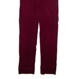 RIFLE Altered Womens Corduroy Trousers Red Slim Straight W26 L31