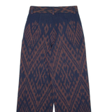 OPAL CLOSET Womens Trousers Blue Loose Straight W26 L27