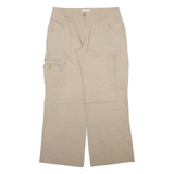 TOM TAILOR Cargo Womens Trousers Beige Relaxed Straight W32 L28