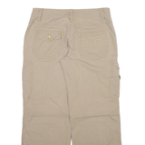 TOM TAILOR Cargo Womens Trousers Beige Relaxed Straight W32 L28