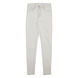 LEVI'S 720 High Rise BIG E Womens Trousers Grey Slim Skinny W25 L30