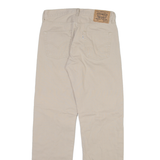 LEVI'S 590 Womens Trousers Beige Regular Straight W30 L32