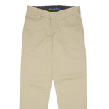 DICKIES Workwear Mens Twill Trousers Beige Slim Tapered W30 L30