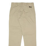 DICKIES Workwear Mens Twill Trousers Beige Slim Tapered W30 L30