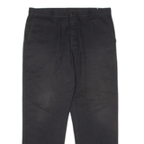 DICKIES Workwear Mens Twill Trousers Black Regular Straight W36 L30