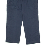 DICKIES Workwear Flex Cargo Mens Twill Trousers Blue Regular Wide-Leg W38 L30