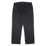 DICKIES Workwear Mens Twill Trousers Black Regular Straight W40 L32