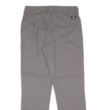 DICKIES Flex Workwear Mens Trousers Grey Slim Tapered W36 L32
