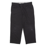 DICKIES 874 Original Flex Workwear Mens Twill Trousers Black Straight W36 L25