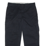 DICKIES Workwear Cargo Mens Trousers Black Regular Straight W38 L30