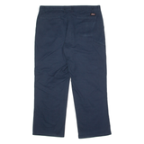 DICKIES Workwear Mens Trousers Blue Regular Straight W38 L30