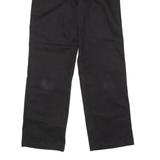 DICKIES Workwear Womens Trousers Black Regular Wide-Leg W28 L28