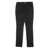DICKIES Workwear Womens Trousers Black Regular Skinny W28 L30