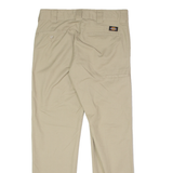 DICKIES Flex Workwear Mens Trousers Beige Slim Tapered W30 L30