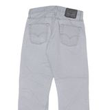 LEVI'S 514 Mens Twill Trousers Grey Regular Straight W28 L26