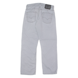 LEVI'S 514 Mens Twill Trousers Grey Regular Straight W28 L26